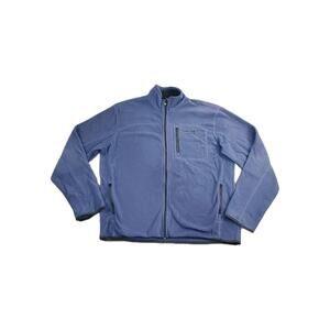 Timberland Jacket Mens Large Blue Fleece Slope Full Zip Outdoors Gorpcore Warm